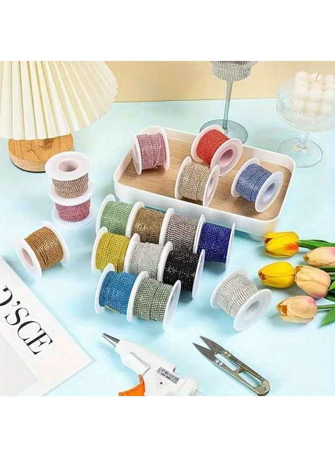 تزيين سلسلة أحجار الراين الحمراء SS12 2 8mm كريستال لامع خياطة صنع أزياء زينة عيد الميلاد - Image 5